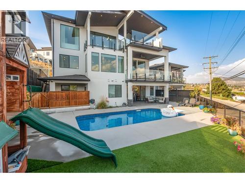 3961 Beachview Drive E, West Kelowna, BC - Outdoor With In Ground Pool