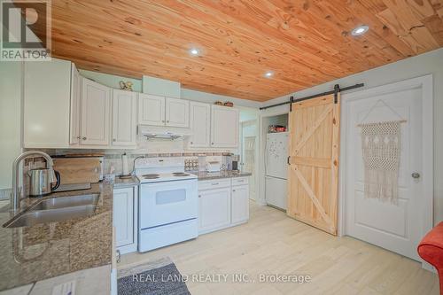 21 Marilyn Crescent, Kawartha Lakes, ON - Indoor Photo Showing Kitchen With Double Sink