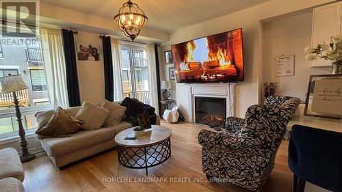 42 Lake Trail Way, Whitby, ON - Indoor Photo Showing Living Room With Fireplace