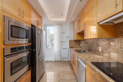 Cuisine - 11N-1650 Rue Sherbrooke O., Montréal (Ville-Marie), QC - Indoor Photo Showing Kitchen With Double Sink With Upgraded Kitchen