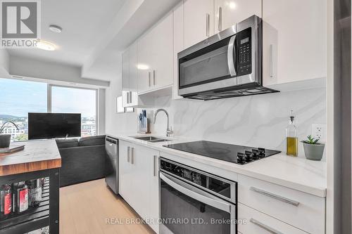 Kitchen with View of the Gatineau Hills - 802 - 805 Carling Avenue, Ottawa, ON - Indoor Photo Showing Kitchen With Double Sink With Upgraded Kitchen