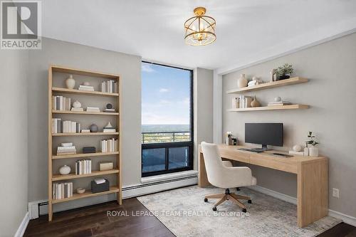 Virtually staged 3rd bedroom / office - 2509/2510 - 515 St Laurent Boulevard, Ottawa, ON - Indoor Photo Showing Office