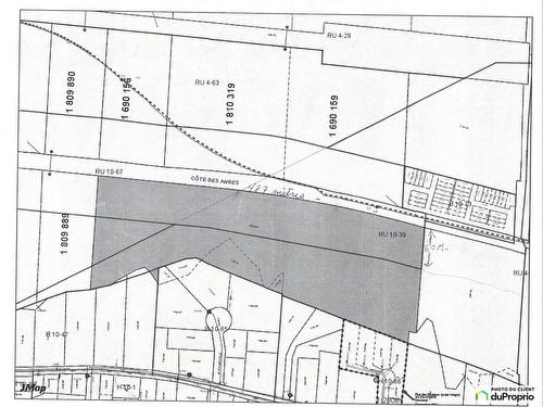 Plan (croquis) - Côte Des Anges, Mirabel, QC 
