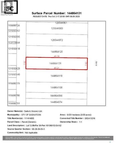 615 H Avenue S, Saskatoon, SK 