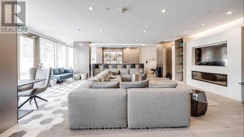 1214 - 60 Tannery Road, Toronto, ON - Indoor Photo Showing Living Room With Fireplace