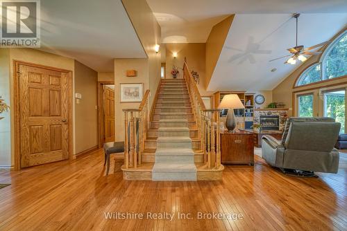 Gorgeous Oak Stair Case - 5 Whispering Pine Lane, Tillsonburg, ON - Indoor Photo Showing Other Room