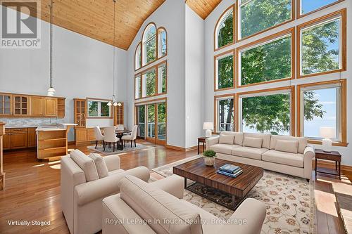 Virtually Staged - 44 Tiny Beaches Road S, Tiny, ON - Indoor Photo Showing Living Room