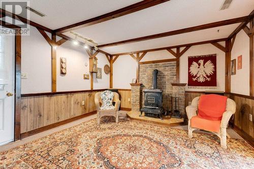 114 Second Road E, Hamilton, ON - Indoor Photo Showing Other Room With Fireplace
