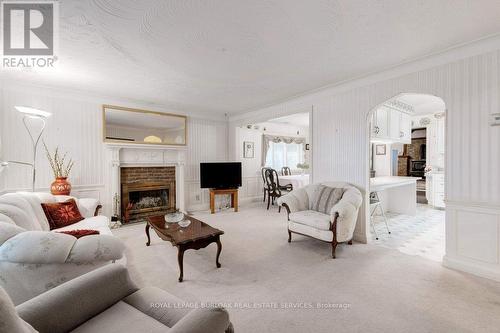 114 Second Road E, Hamilton, ON - Indoor Photo Showing Living Room With Fireplace
