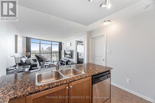 2003 - 9 George Street N, Brampton, ON - Indoor Photo Showing Kitchen With Double Sink