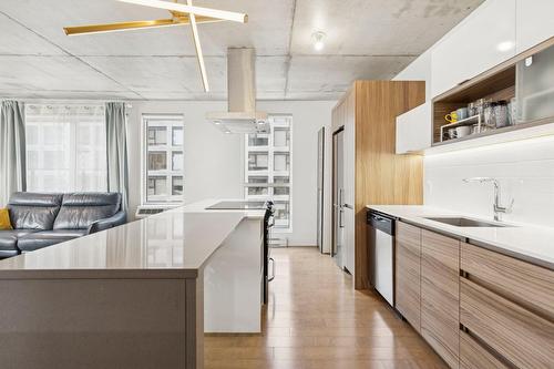 Kitchen - 1201-235 Rue Peel, Montréal (Le Sud-Ouest), QC - Indoor Photo Showing Kitchen With Upgraded Kitchen