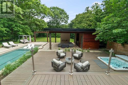 1287 Birchview Drive, Mississauga, ON - Outdoor With In Ground Pool With Deck Patio Veranda