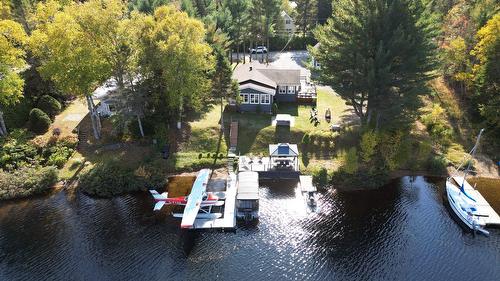 Photo aérienne - 193 Ch. De L'Aéroport, Saint-Donat, QC - Outdoor With Body Of Water With View