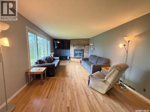 208 Stanhope Avenue, Sturgis, SK - Indoor Photo Showing Living Room With Fireplace