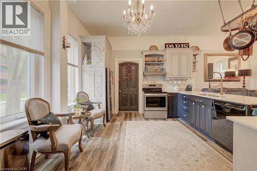 32 Ellen Street E, Kitchener, ON - Indoor Photo Showing Kitchen With Double Sink