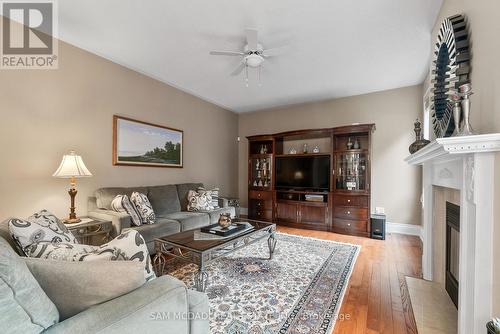 3859 Pondview Way, Mississauga, ON - Indoor Photo Showing Living Room With Fireplace