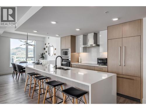 1588 Ellis Street Unit# 2009, Kelowna, BC - Indoor Photo Showing Kitchen With Double Sink With Upgraded Kitchen