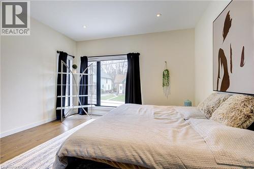 Bedroom with light wood-style flooring and recessed lighting - 847 Stedwell Street, London, ON - Indoor Photo Showing Bedroom