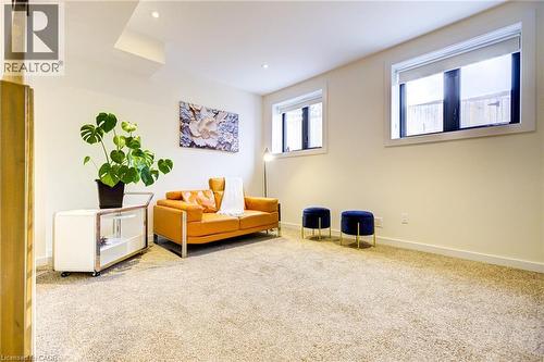 Living area with carpet and recessed lighting - 847 Stedwell Street, London, ON - Indoor