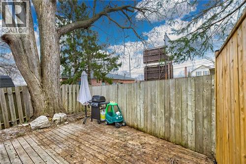 Deck with a grill and a fenced backyard - 847 Stedwell Street, London, ON - Outdoor With Deck Patio Veranda