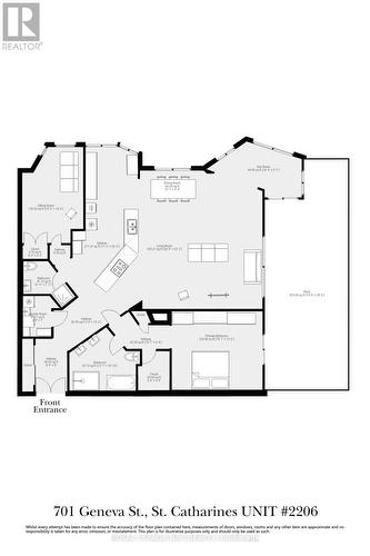 Sq Ft Floor Plans - 2206 - 701 Geneva Street, St. Catharines (Lakeshore), ON - Other