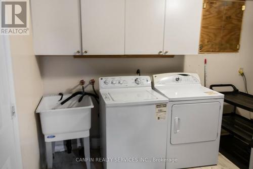 Washer Dryer and Tub - 95 Huntingwood Crescent, Brampton, ON - Indoor Photo Showing Laundry Room