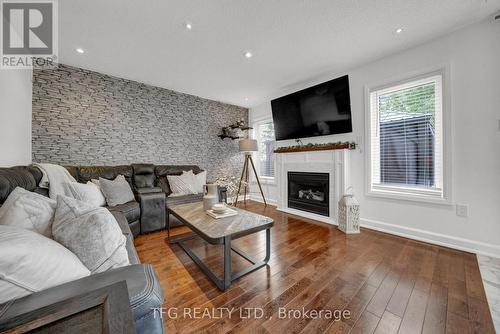 1436 Bridgeport Street, Oshawa (Taunton), ON - Indoor Photo Showing Living Room With Fireplace