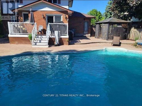 Main - 349 Carnaby Court, Oshawa, ON - Outdoor With In Ground Pool With Deck Patio Veranda