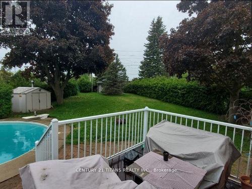 Main - 349 Carnaby Court, Oshawa, ON - Outdoor With In Ground Pool With Deck Patio Veranda With Backyard