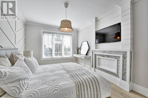 3927 Eglinton Avenue W, Mississauga, ON - Indoor Photo Showing Bedroom With Fireplace