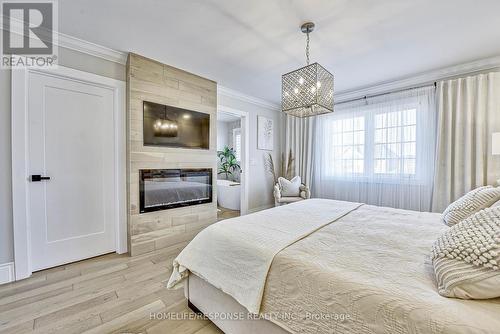 3927 Eglinton Avenue W, Mississauga, ON - Indoor Photo Showing Bedroom With Fireplace
