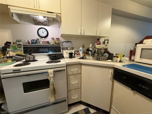110-3215 Cowichan Lake Rd, Duncan, BC - Indoor Photo Showing Kitchen With Double Sink