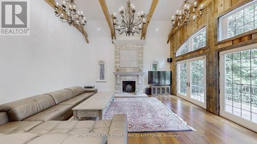 14 St Margarets Drive, Toronto, ON - Indoor Photo Showing Living Room With Fireplace