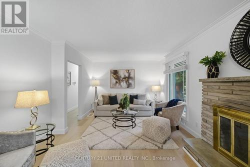 5 Ferndale Avenue, Peterborough (Monaghan Ward 2), ON - Indoor Photo Showing Living Room With Fireplace