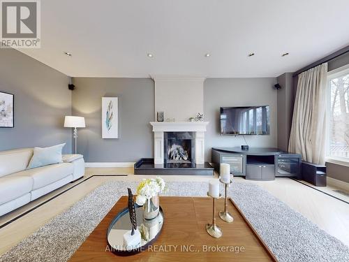 145 Renaissance Court, Vaughan, ON - Indoor Photo Showing Living Room With Fireplace