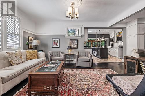 living room open to dining and kitchen - 208 Lorne Avenue, Newmarket, ON - Indoor Photo Showing Living Room