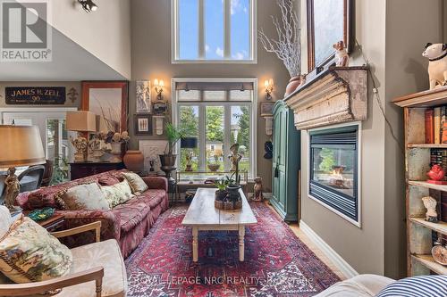 1 Karsam Court, Niagara-On-The-Lake (Town), ON - Indoor Photo Showing Living Room With Fireplace