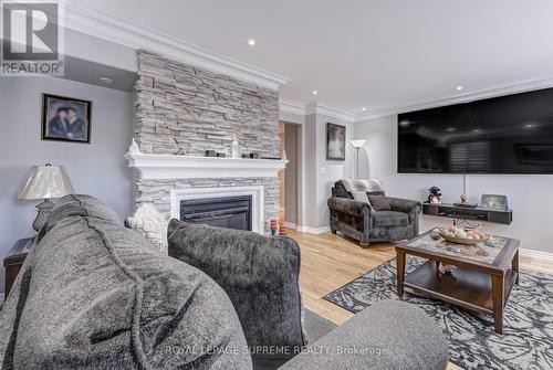 3241 High Springs Crescent, Mississauga, ON - Indoor Photo Showing Living Room With Fireplace
