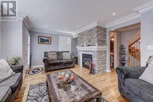 3241 High Springs Crescent, Mississauga, ON - Indoor Photo Showing Living Room With Fireplace