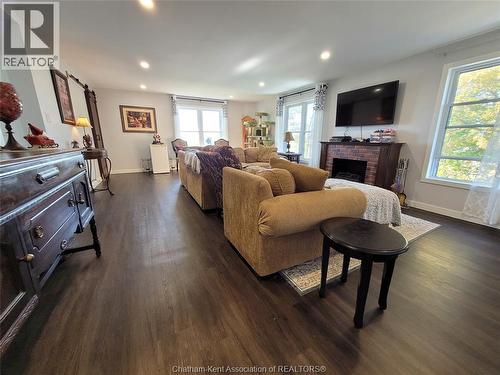 21132 Port Road, Merlin, ON - Indoor Photo Showing Living Room With Fireplace