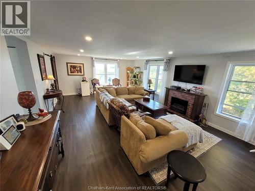 21132 Port Road, Merlin, ON - Indoor Photo Showing Living Room With Fireplace