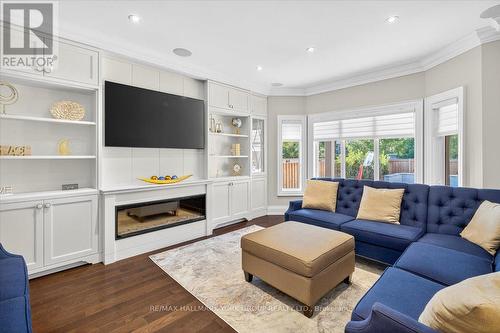 16 Woodland Trail Court, Vaughan, ON - Indoor Photo Showing Living Room With Fireplace