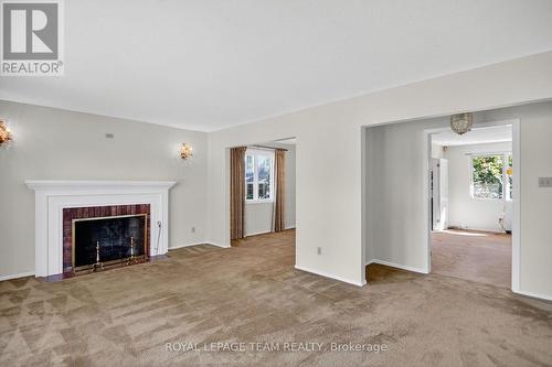 1900 Southampton Court, Ottawa, ON - Indoor Photo Showing Living Room With Fireplace