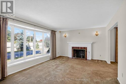 1900 Southampton Court, Ottawa, ON - Indoor Photo Showing Living Room With Fireplace