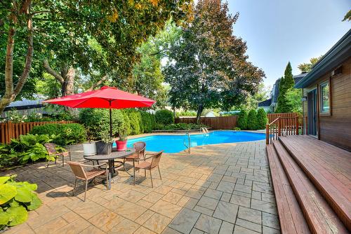 Backyard - 107 Av. De Charente, Saint-Lambert, QC - Outdoor With In Ground Pool