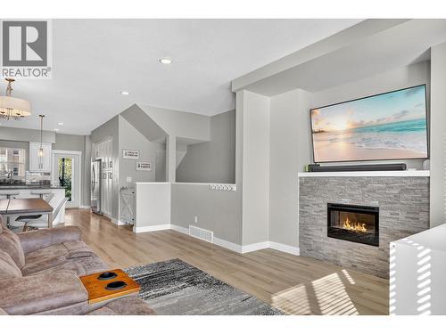 2490 Tuscany Drive Unit# 14, West Kelowna, BC - Indoor Photo Showing Living Room With Fireplace