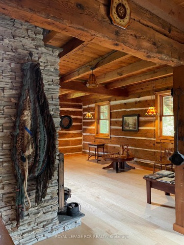 875122 5Th Line E, Mono, ON - Indoor Photo Showing Other Room With Fireplace