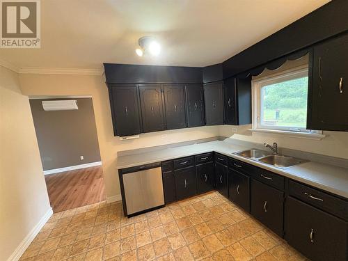 72 Main Street, Brown'S Arm, NL - Indoor Photo Showing Kitchen With Double Sink