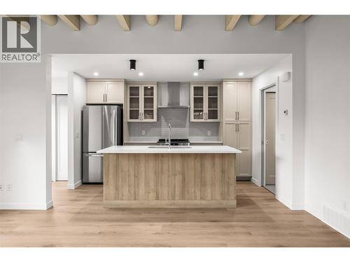 Kitchen, Living & Dining - 2957 Conlin Court Unit# 2, Kelowna, BC - Indoor Photo Showing Kitchen With Upgraded Kitchen