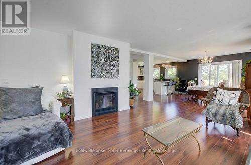 3072 Bruce Road 1, R.R. #2 Road, Brockton, ON - Indoor Photo Showing Living Room With Fireplace